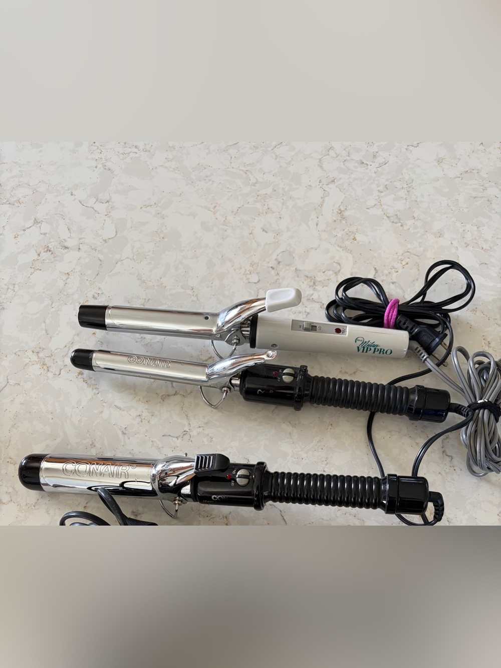 - CONAIR Curling Irons - PAUL MILAN vintage iron - set of three hot tools